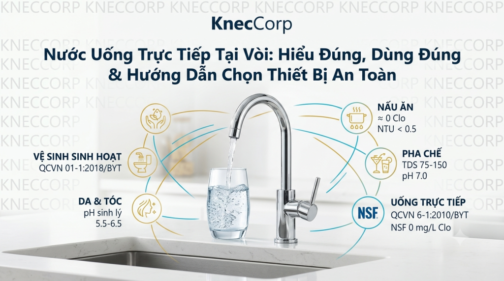 nước uống tại vòi